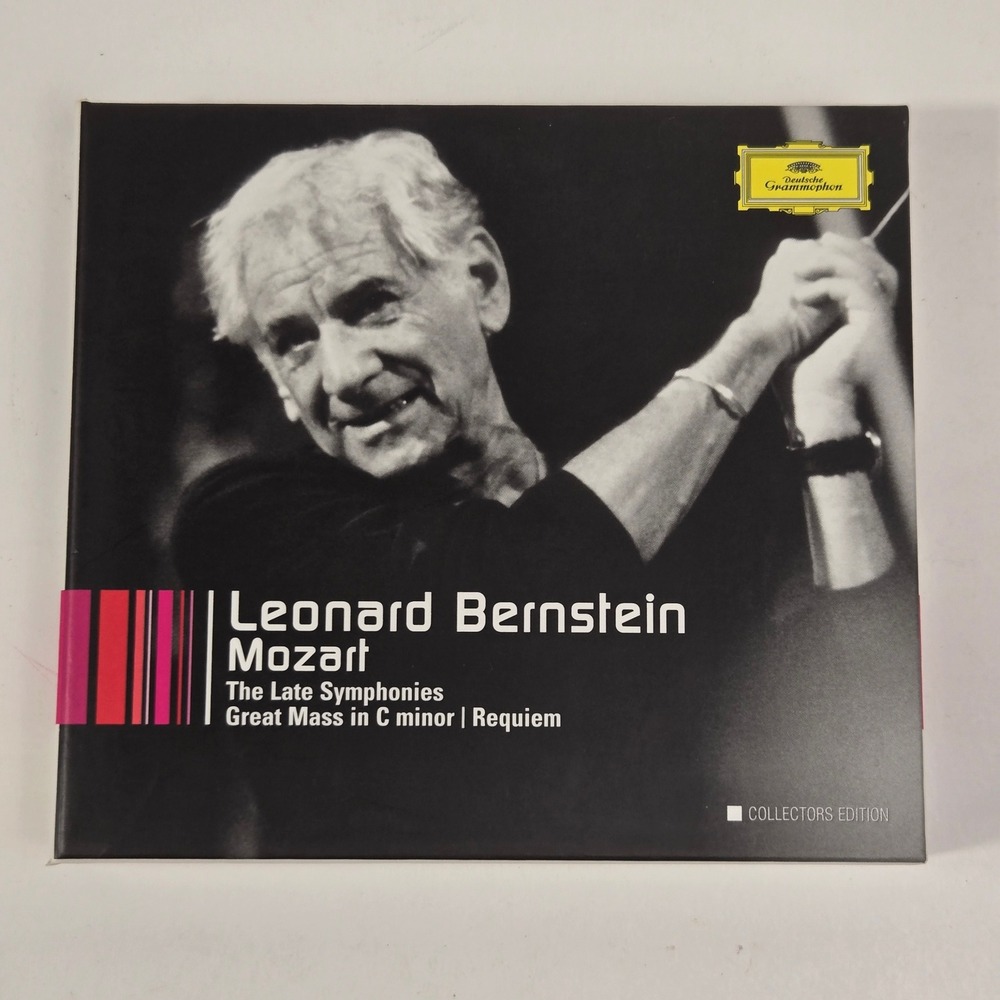 Bernstein Mozart Late Symphonies Requiem 6 CD Deutsche Grammophon Box Set NM